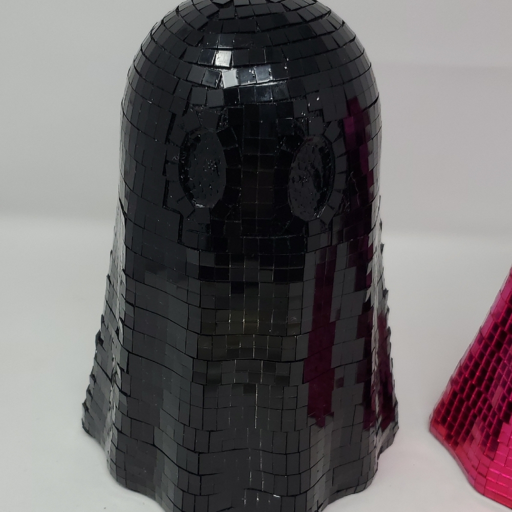 Ashland Mosaic Ghost Decor in Black and Pink - Picture 2 of 10